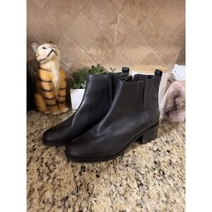 Cole‎ Haan Addie Boot Black Leather Size 9 Ankle